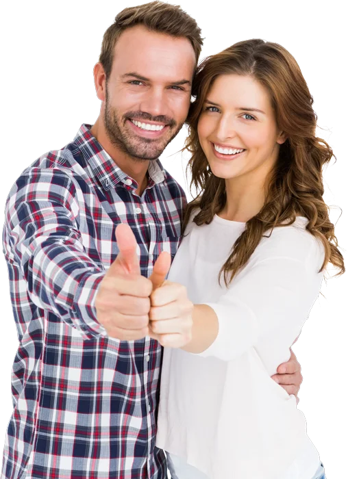 Deux personnes heureuses